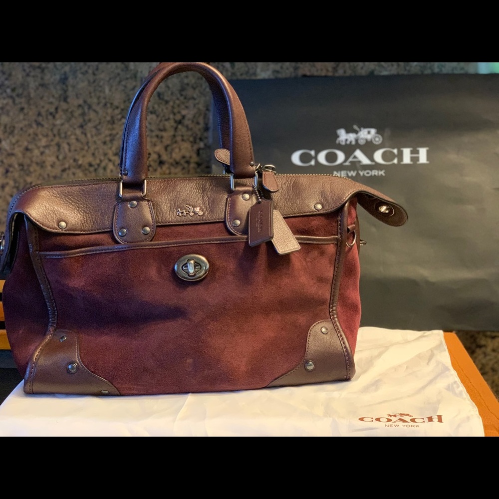 Coach Suede Rhyder Satchel